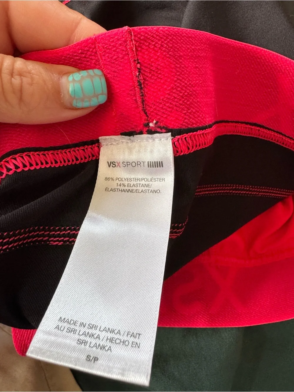 VSX Bright Pink & Black Bike Shorts - Logo Waistband